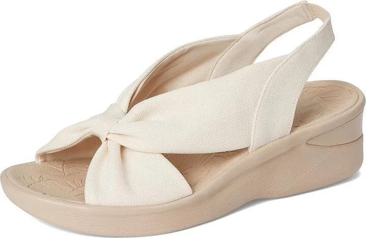 LifeStride Serenade Slingbacks Women's Sandals Eggnog Stretch Fabric : 6.5 M (B), Textile - Image 5