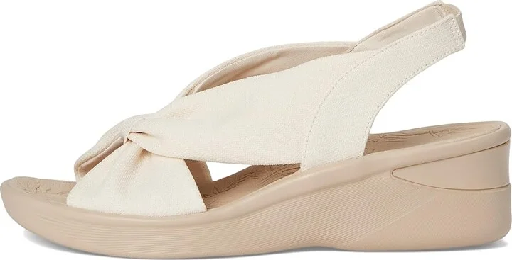 LifeStride Serenade Slingbacks Women's Sandals Eggnog Stretch Fabric : 6.5 M (B), Textile - Image 6