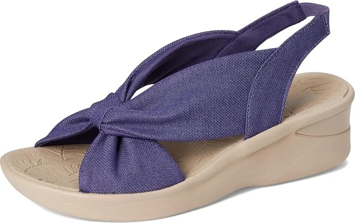 LifeStride Serenade Slingbacks Women's Sandals Skipper Blue Stretch Fabric : 10 W (C), Textile - Image 5