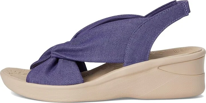 LifeStride Serenade Slingbacks Women's Sandals Skipper Blue Stretch Fabric : 10 W (C), Textile - Image 6