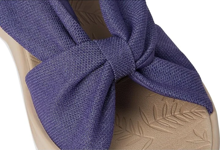 LifeStride Serenade Slingbacks Women's Sandals Skipper Blue Stretch Fabric : 10 W (C), Textile - Image 7