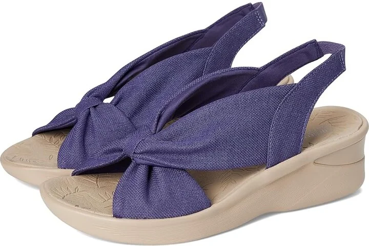LifeStride Serenade Slingbacks Women's Sandals Skipper Blue Stretch Fabric : 10 W (C), Textile
