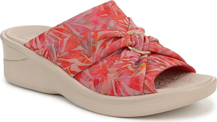Red/Taupe Floral Print