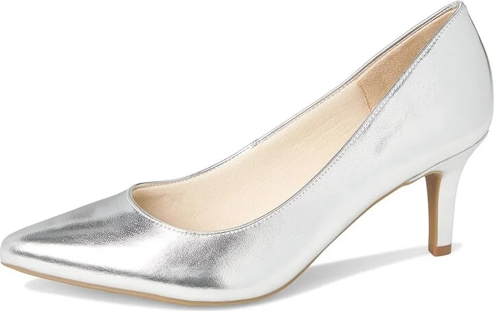 LifeStride Sevyn Pumps High Women's Heels Silver : 9 M (B) - Image 5