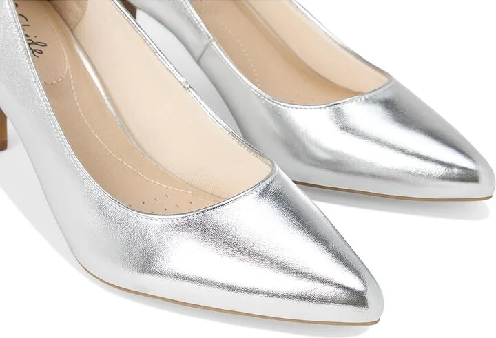 LifeStride Sevyn Pumps High Women's Heels Silver : 9 M (B) - Image 7