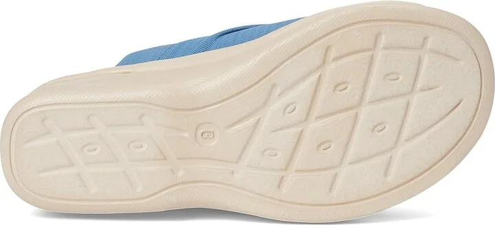 LifeStride Smile 3 Slides Women's Sandals Elemental Blue Stretch Fabric : 9.5 M (B), Textile - Image 3