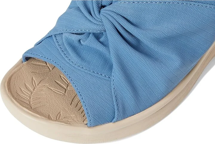 LifeStride Smile 3 Slides Women's Sandals Elemental Blue Stretch Fabric : 9.5 M (B), Textile - Image 7