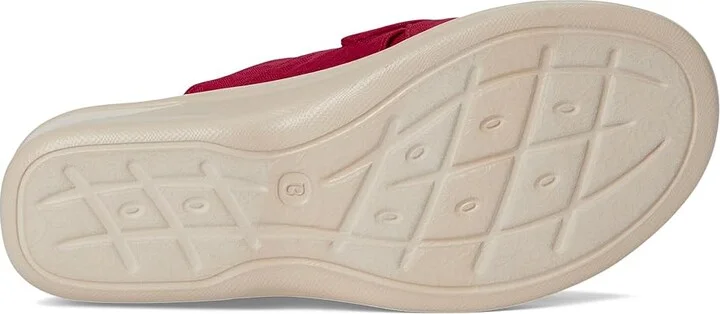 LifeStride Smile Slides Women's Sandals Fire Red Monomesh Fabric : 8 M (B), Textile - Image 3