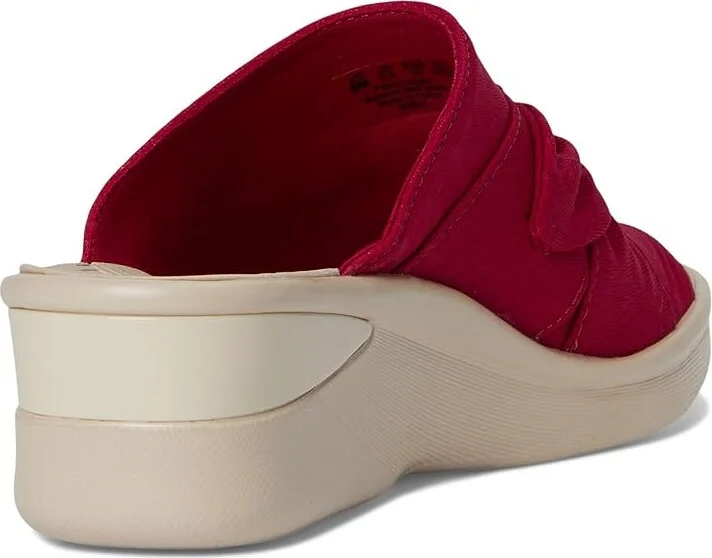 LifeStride Smile Slides Women's Sandals Fire Red Monomesh Fabric : 8 M (B), Textile - Image 4