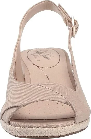 LifeStride Socialite Women's Shoes Tender Taupe Soft Canvas : 9.5 W (C), Textile - Image 6