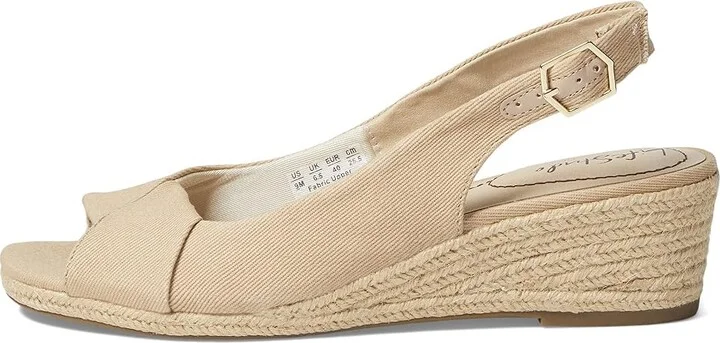 LifeStride Socialite Women's Shoes Tender Taupe Soft Canvas : 9.5 W (C), Textile - Image 7