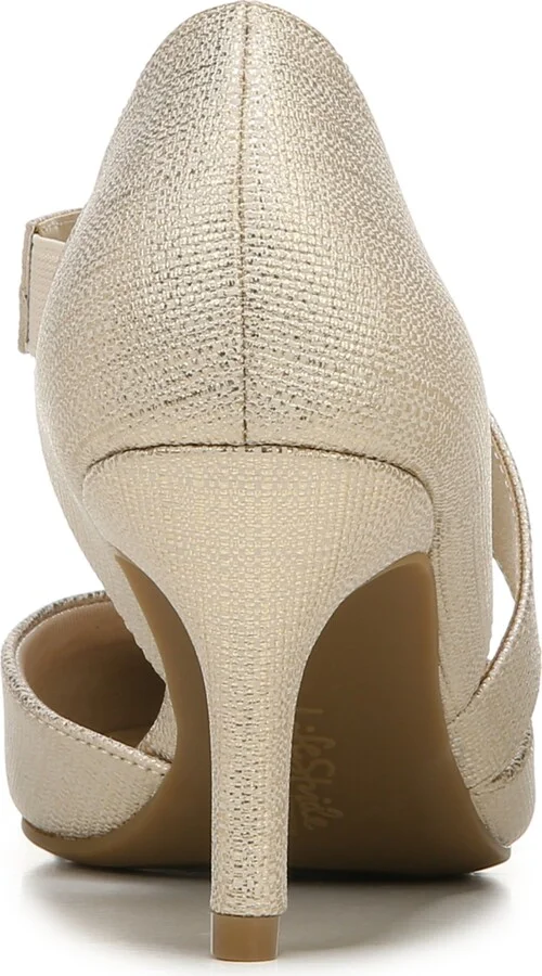 LifeStride Suki Pumps - Platino/Silver Faux Leather - Image 3