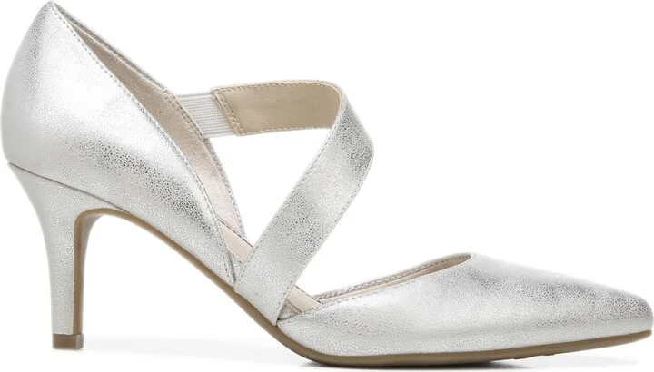 LifeStride Suki Pumps - Platino/Silver Faux Leather - Image 6