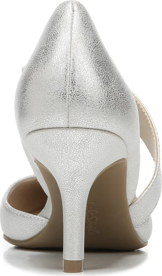 LifeStride Suki Pumps - Platino/Silver Faux Leather - Image 7