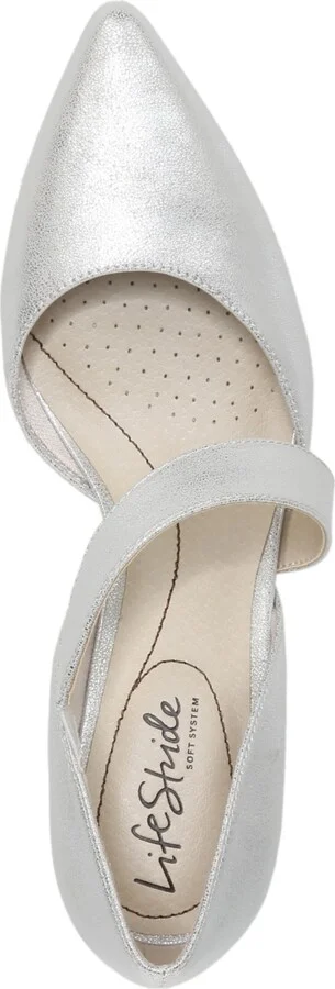 LifeStride Suki Pumps - Platino/Silver Faux Leather - Image 8
