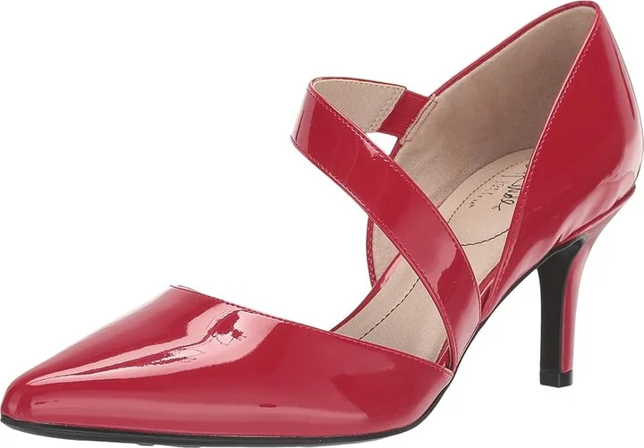 LifeStride Suki Women's 1-2 inch heel Shoes Fire Red Patent : 9.5 W (C), Synthetic - Image 2