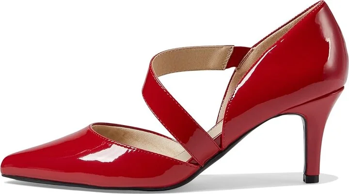 LifeStride Suki Women's 1-2 inch heel Shoes Fire Red Patent : 9.5 W (C), Synthetic - Image 7