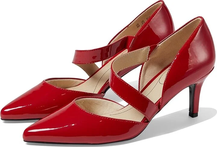 LifeStride Suki Women's 1-2 inch heel Shoes Fire Red Patent : 9.5 W (C), Synthetic