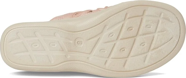 LifeStride Susie Slides Women's Sandals Blush Shimmer Lycra Fabric : 9 M (B), Textile - Image 3