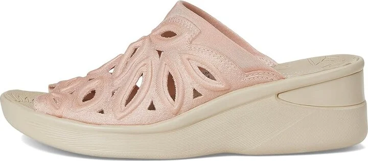 LifeStride Susie Slides Women's Sandals Blush Shimmer Lycra Fabric : 9 M (B), Textile - Image 6