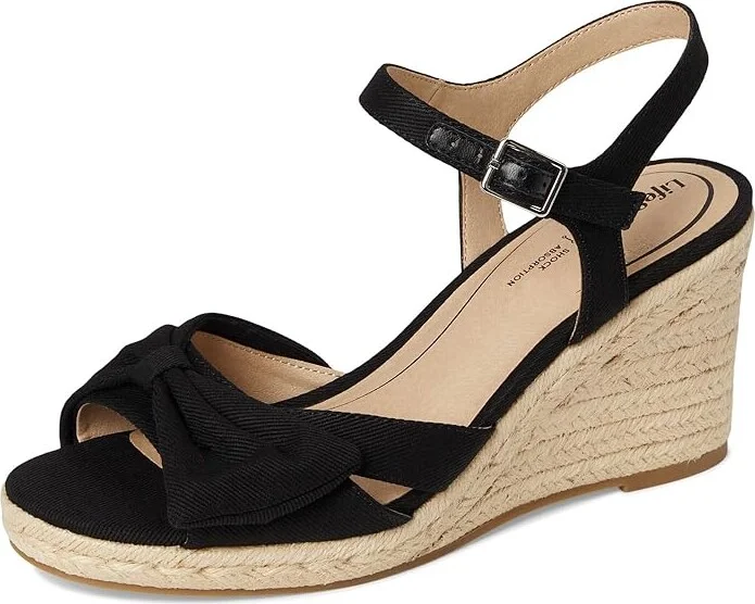 LifeStride Tahlia Women's Sandals Black Fabric : 8 W (C), Synthetic - Image 5