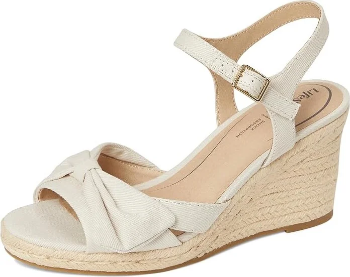 LifeStride Tahlia Women's Sandals Bone White Fabric : 10 M (B), Synthetic - Image 5