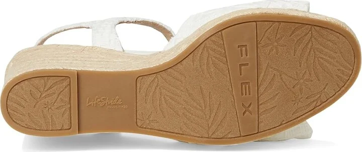 LifeStride Tahlia Women's Sandals White Fabric : 10 M (B), Synthetic - Image 3