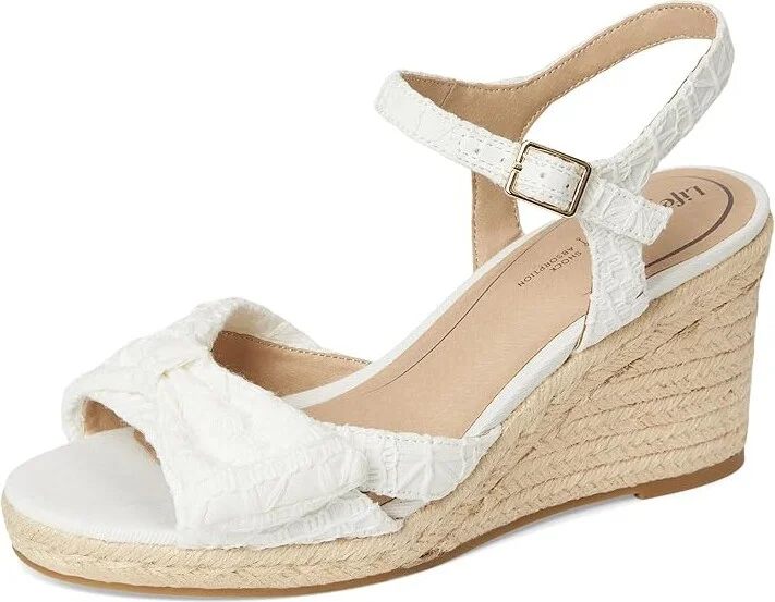LifeStride Tahlia Women's Sandals White Fabric : 10 M (B), Synthetic - Image 5
