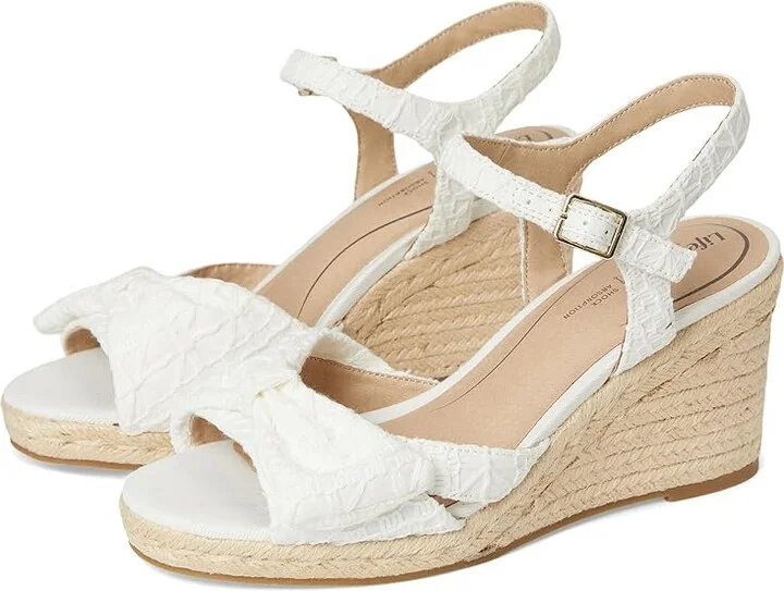 LifeStride Tahlia Women's Sandals White Fabric : 10 M (B), Synthetic