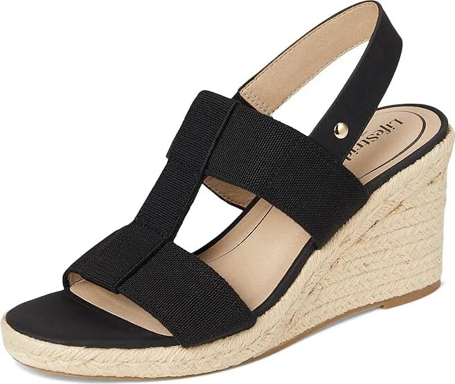 LifeStride Tallulah Women's Sandals Black Faux Leather 2 : 11 M (B), Synthetic - Image 5