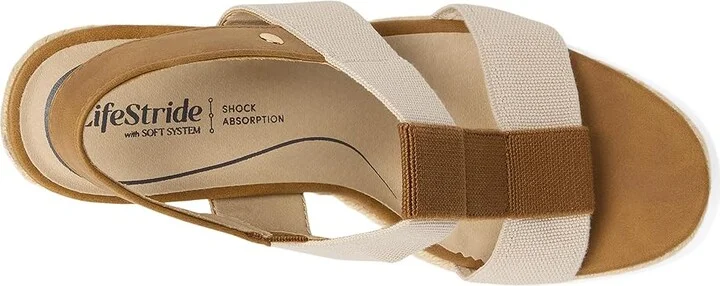 LifeStride Tallulah Women's Sandals Tan Faux Leather : 10 M (B), Synthetic - Image 2