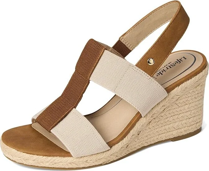 LifeStride Tallulah Women's Sandals Tan Faux Leather : 10 M (B), Synthetic - Image 5