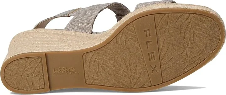 LifeStride Tallulah Women's Sandals Taupe Faux Leather : 7 M (B), Synthetic - Image 3