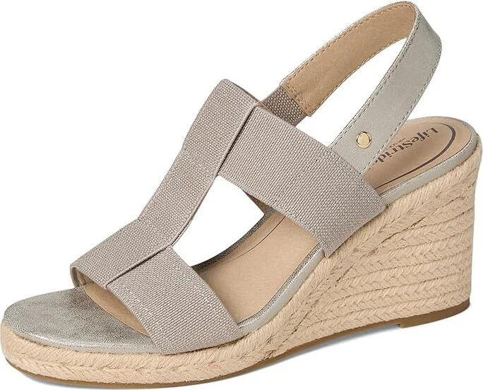 LifeStride Tallulah Women's Sandals Taupe Faux Leather : 7 M (B), Synthetic - Image 5