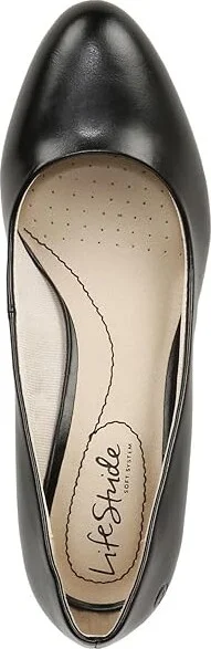 LifeStride Taylor Block Heel Dress Shoes High Women's Heels Black : 7 W (C) - Image 2