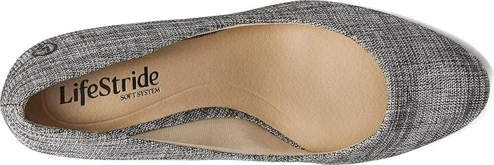LifeStride Taylor Pumps High Women's Heels Black : 10 W (C), Leather/Textile - Image 2