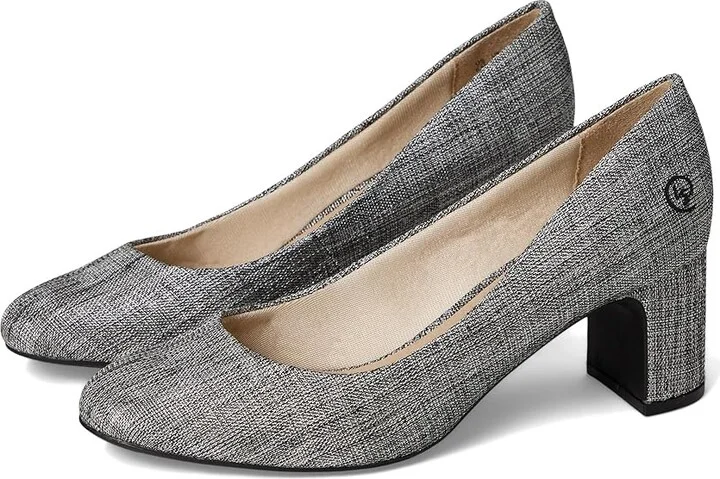 LifeStride Taylor Pumps High Women's Heels Black : 10 W (C), Leather/Textile