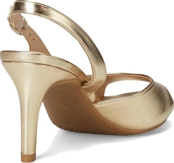 LifeStride Teller 2 Slingbacks Women's Sandals Gold Metallic : 7 W (C), Leather/Rubber - Image 4