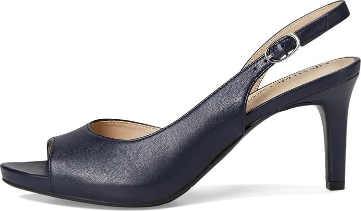 LifeStride Teller 2 Slingbacks Women's Sandals Lux Navy : 5 M (B), Leather/Rubber - Image 6