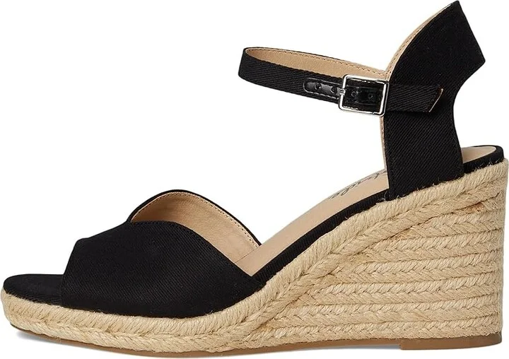 LifeStride Tess Wedge Espadrille Sandals Women's Sandals Black : 8.5 M (B) - Image 6