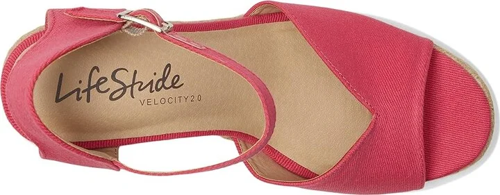 LifeStride Tess Wedge Espadrille Sandals Women's Sandals French Pink : 7 W (C) - Image 2