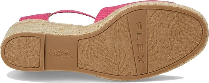 LifeStride Tess Wedge Espadrille Sandals Women's Sandals French Pink : 7 W (C) - Image 3