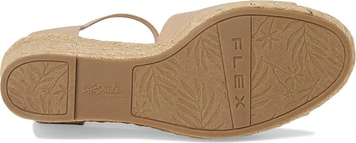 LifeStride Tess Wedge Espadrille Sandals Women's Sandals Tender Taupe : 10 W (C) - Image 3
