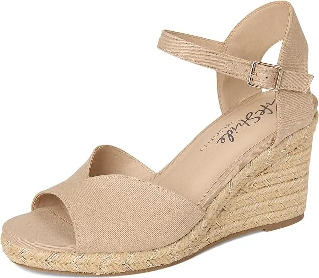 LifeStride Tess Wedge Espadrille Sandals Women's Sandals Tender Taupe : 10 W (C) - Image 5