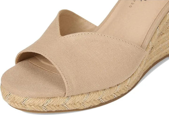 LifeStride Tess Wedge Espadrille Sandals Women's Sandals Tender Taupe : 10 W (C) - Image 7