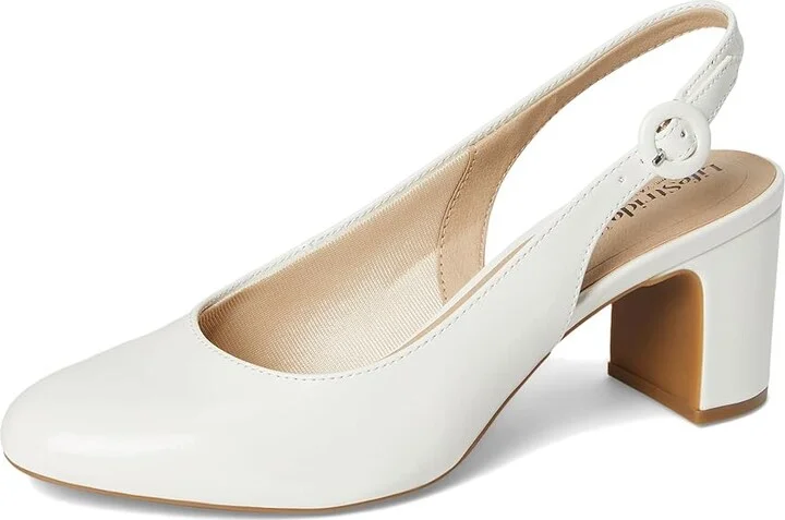 LifeStride Tia Slingback Shoes Women's Shoes White Patent : 7.5 W (C), Synthetic - Image 5
