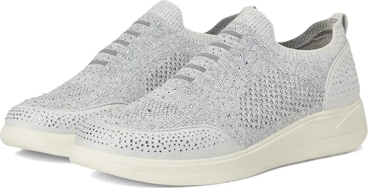 LifeStride Timeless Bright Slip On Women's Shoes Graphite Knit Fabric : 9 W (C)