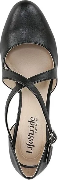 LifeStride Tracy High Women's Heels Black : 8 W (C), Faux Leather - Image 2