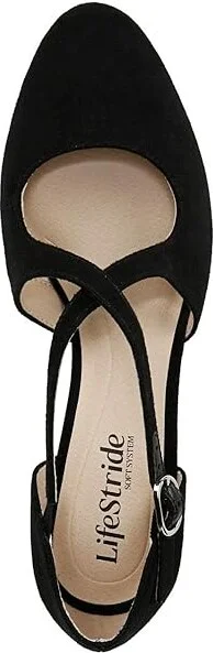 LifeStride Tracy High Women's Heels Black Microfiber : 10 M (B), Faux Leather - Image 2