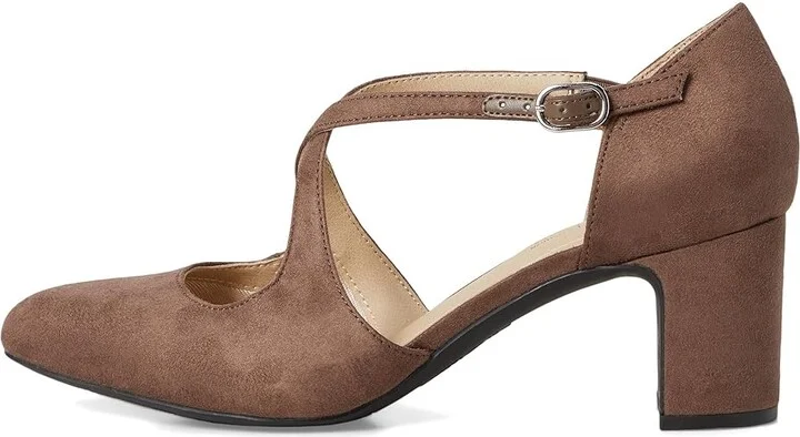 LifeStride Tracy High Women's Heels Mocha : 7 M (B), Faux Leather - Image 6